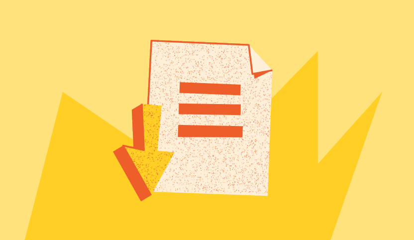 generic yellow card illustration